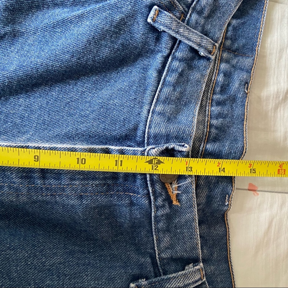 Vintage 90’s Wrangler Mom Denim Jean Shorts High-Rise Medium Wash Sz 38 Classic - Picture 5 of 7